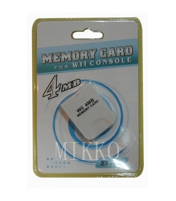 WII MEMORY CARD 4 MB