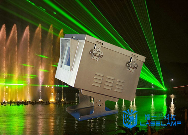 Water laser lamp