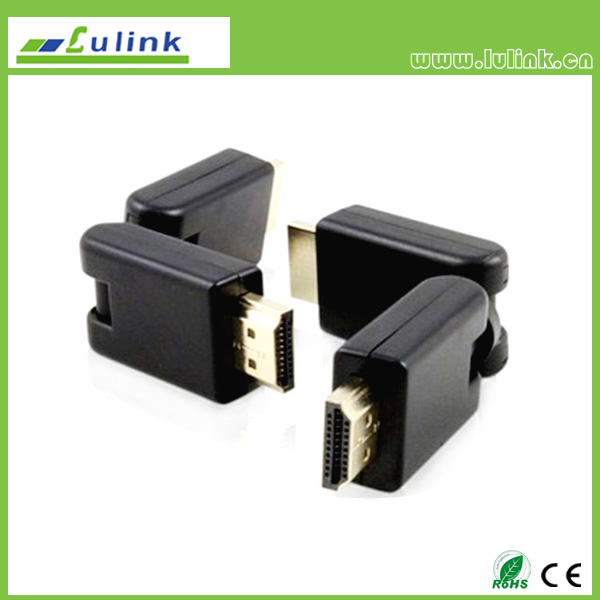 HDMI MALE TO HDMI MALE Adapter，360°