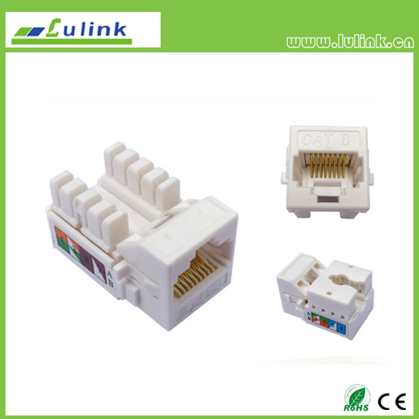 UTP Cat.6 RJ45 Keystone Jack 90 Degree