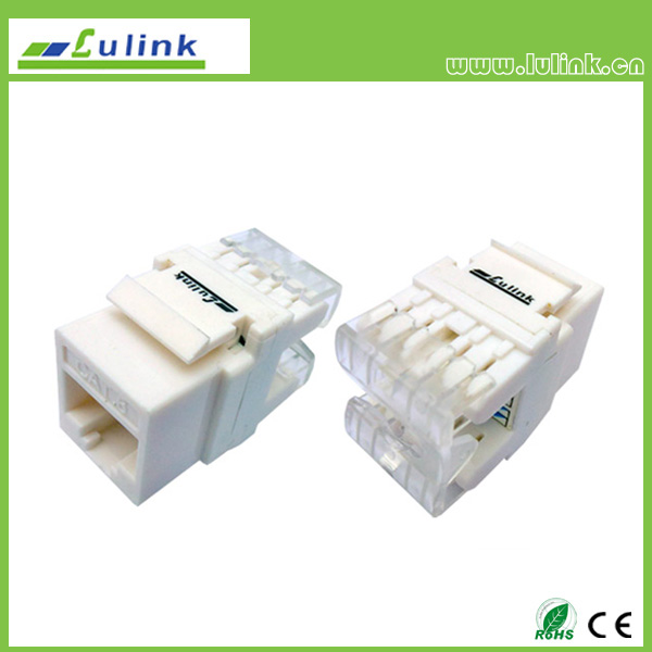 UTP Cat.6 RJ45 Keystone Jack 180Degree short Type