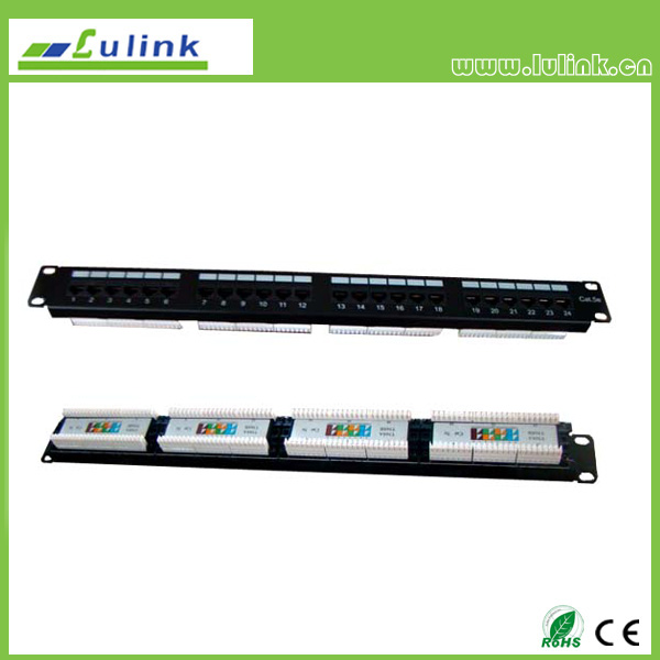 Cat5e UTP 24 PORT Patch Panel (Double USE End)