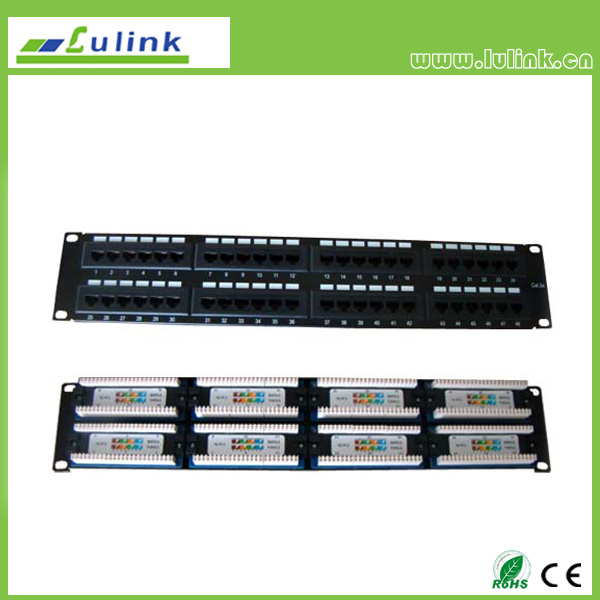 Cat5e UTP 48 PORT Patch Panel（Double USE End）