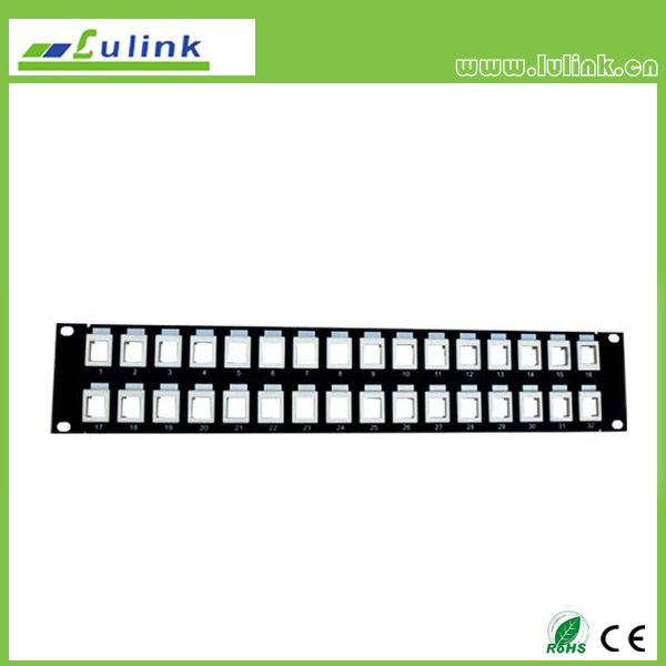 Blank Patch Panel 32 Port (Take with Cat5e&6 Module Jack)