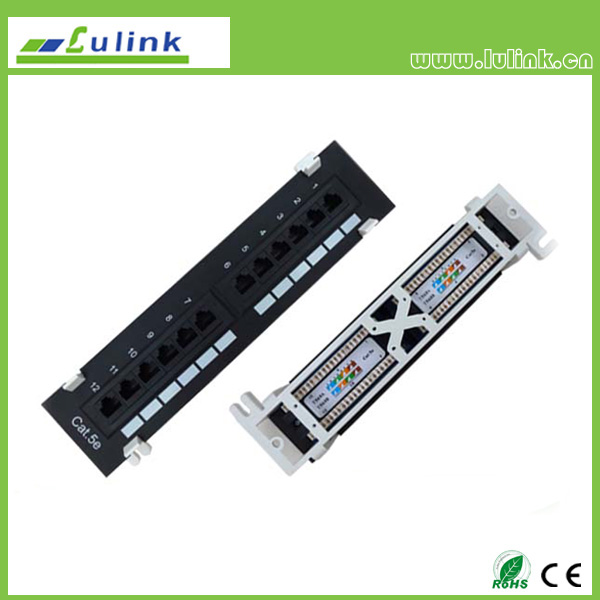 Cat5e UTP 12PORT Patch Panel (Krone/110 End)