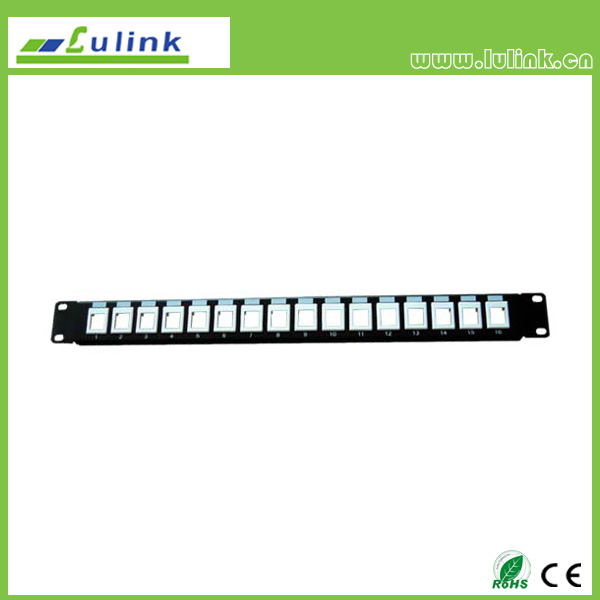 Blank Patch Panel 16port (Take with Cat5e&6 Module Jack)