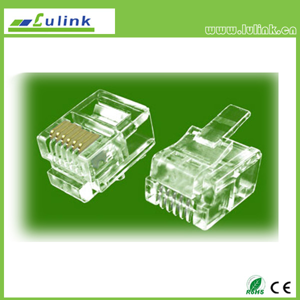 Cat3 UTP RJ11 Plug 4P4C