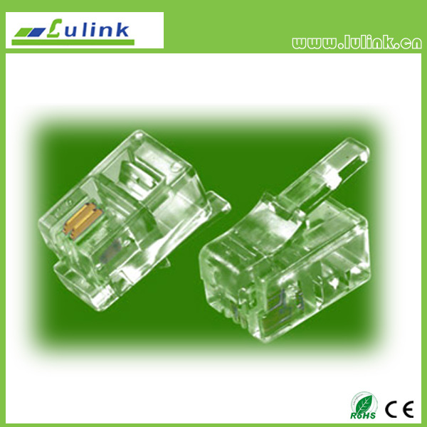 Cat3 UTP RJ11 Plug 4P2C