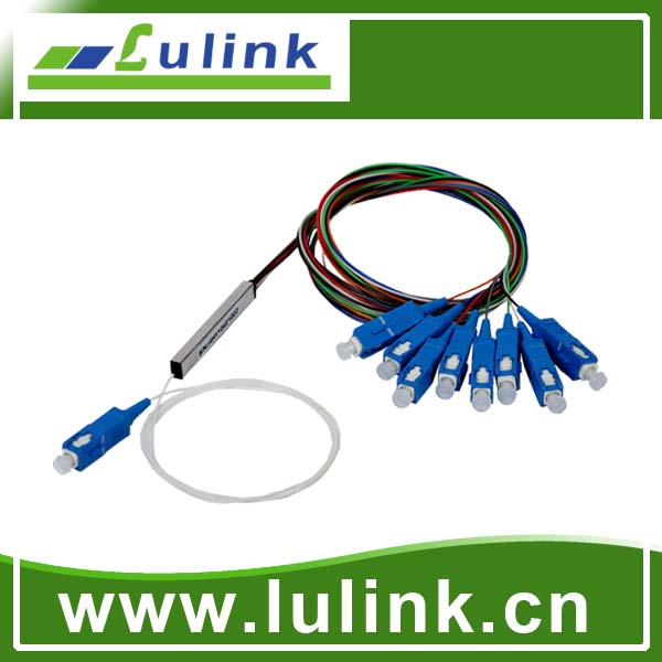 Blockless PLC splitter 1*8，SC/PC