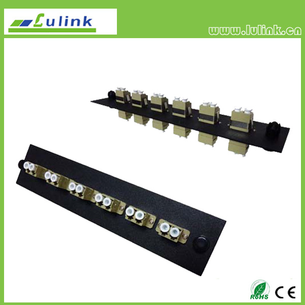 Fiber Optic Adapter Panel，LC type,6 ports，duplex,with MM adapter
