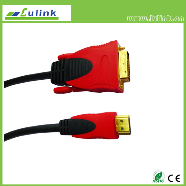 HDMI M to DVI 18+1/24+1 M Cable