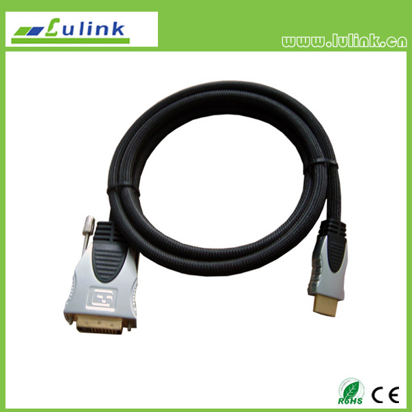 HDMI M to DVI 18+1/24+1 M Cable