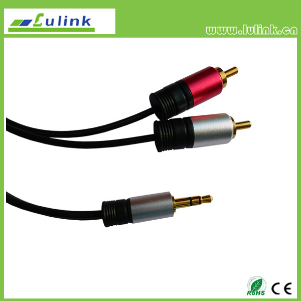 3.5mm stereo to 2RCA plug Cable