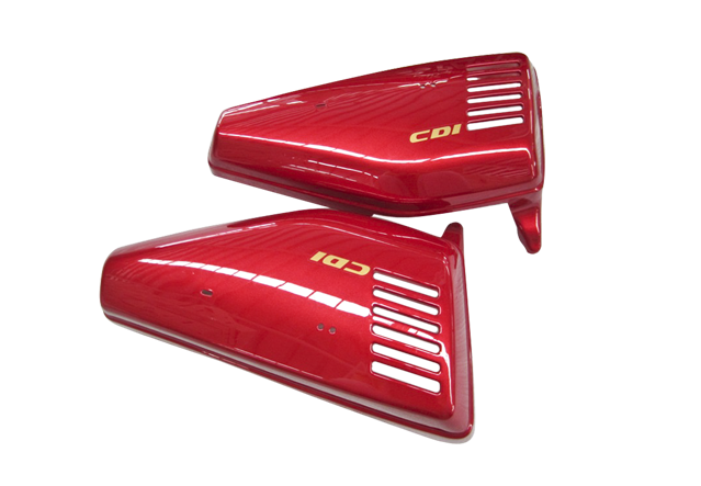 Fuel tank & Cover comp-Side cover right red